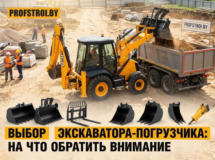 Как выбрать экскаватор-погрузчик для строительных работ